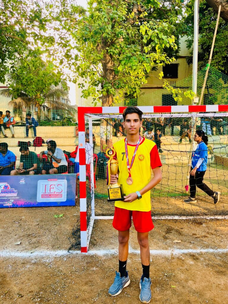 Vaibhav Singh Rathore got Joint 3rd Rank/ Position in 17th Mini National Handball Championship